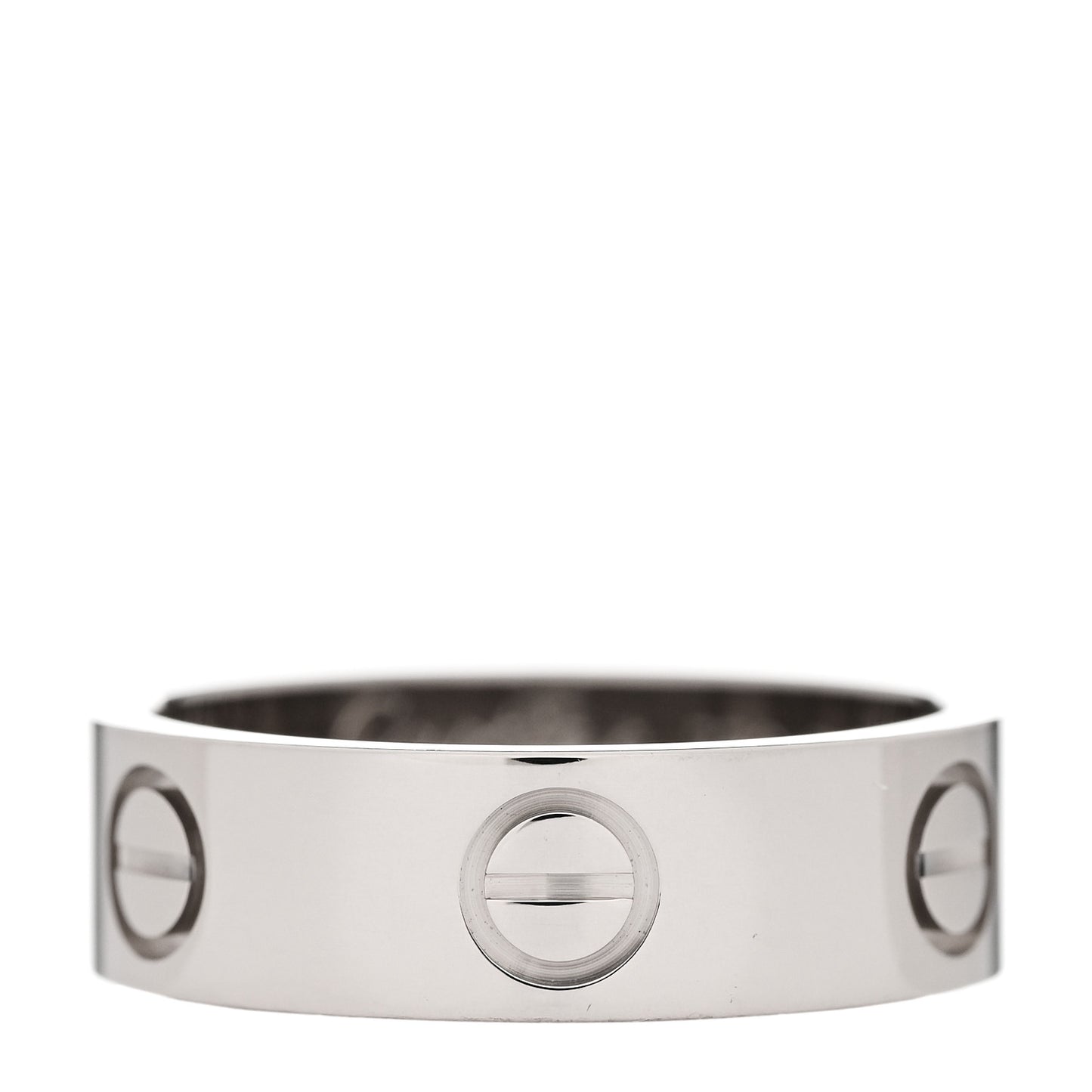 18K White Gold 5.5mm LOVE Ring 51 5.75