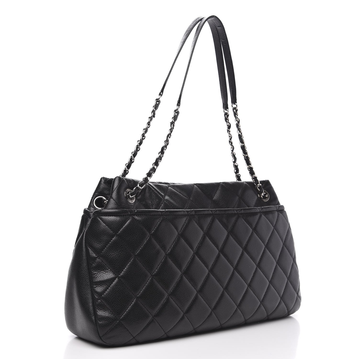 Chanel Caviar Quilted Timeless CC Soft Tote Black 3 of 12