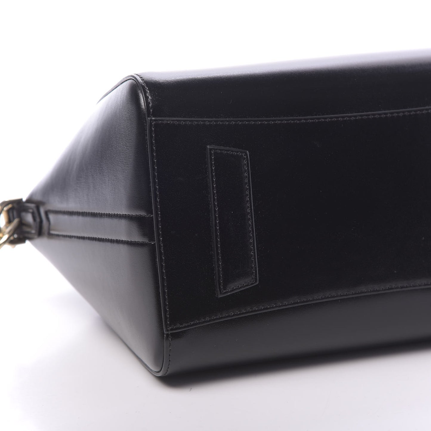 Shiny Lord Calfskin Small Antigona Black