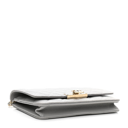 Chanel Caviar Quilted Golden Class Wallet On Chain WOC Gray 4 of 11