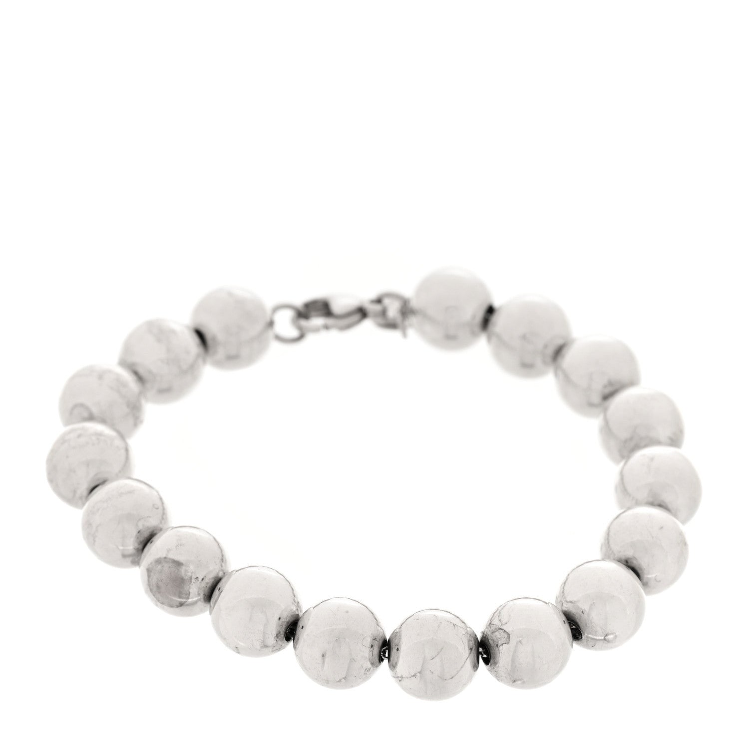 Tiffany Sterling Silver 10mm HardWear Ball Bracelet 1 of 5