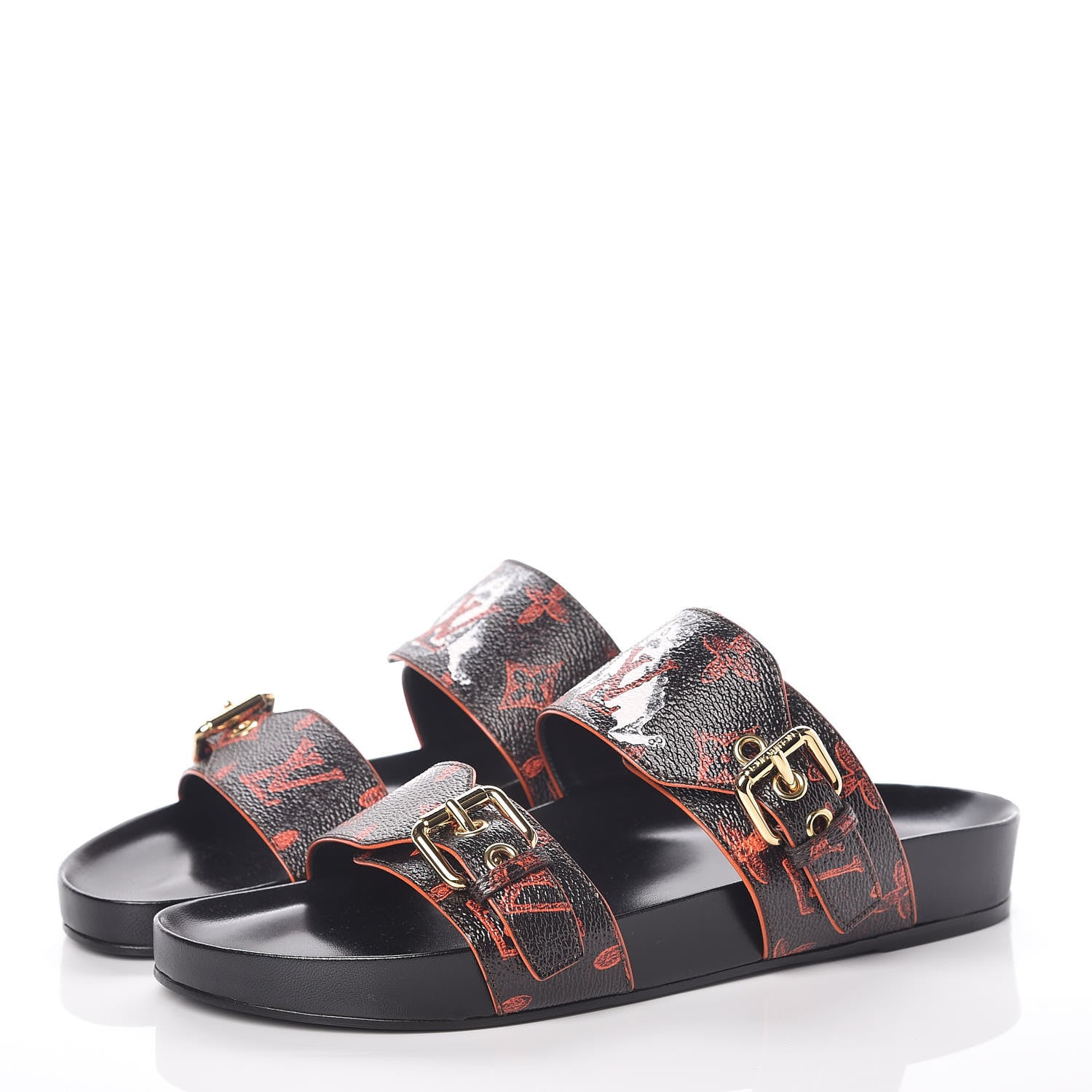 Louis Vuitton Catogram Bom Dia Mule 39 Black Marron 3 of 8