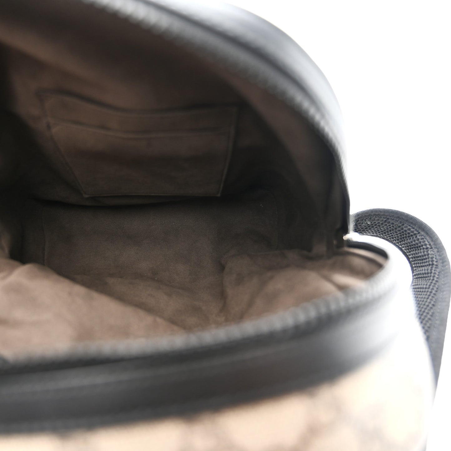 GG Supreme Monogram Small Eden Day Backpack Black