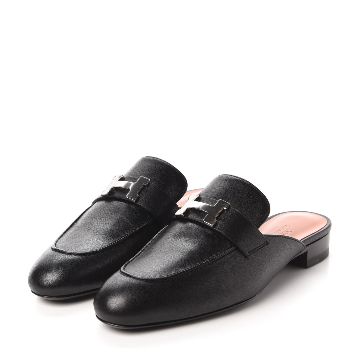 Hermes Goatskin Trocadero Mule 37 Black 3 of 9