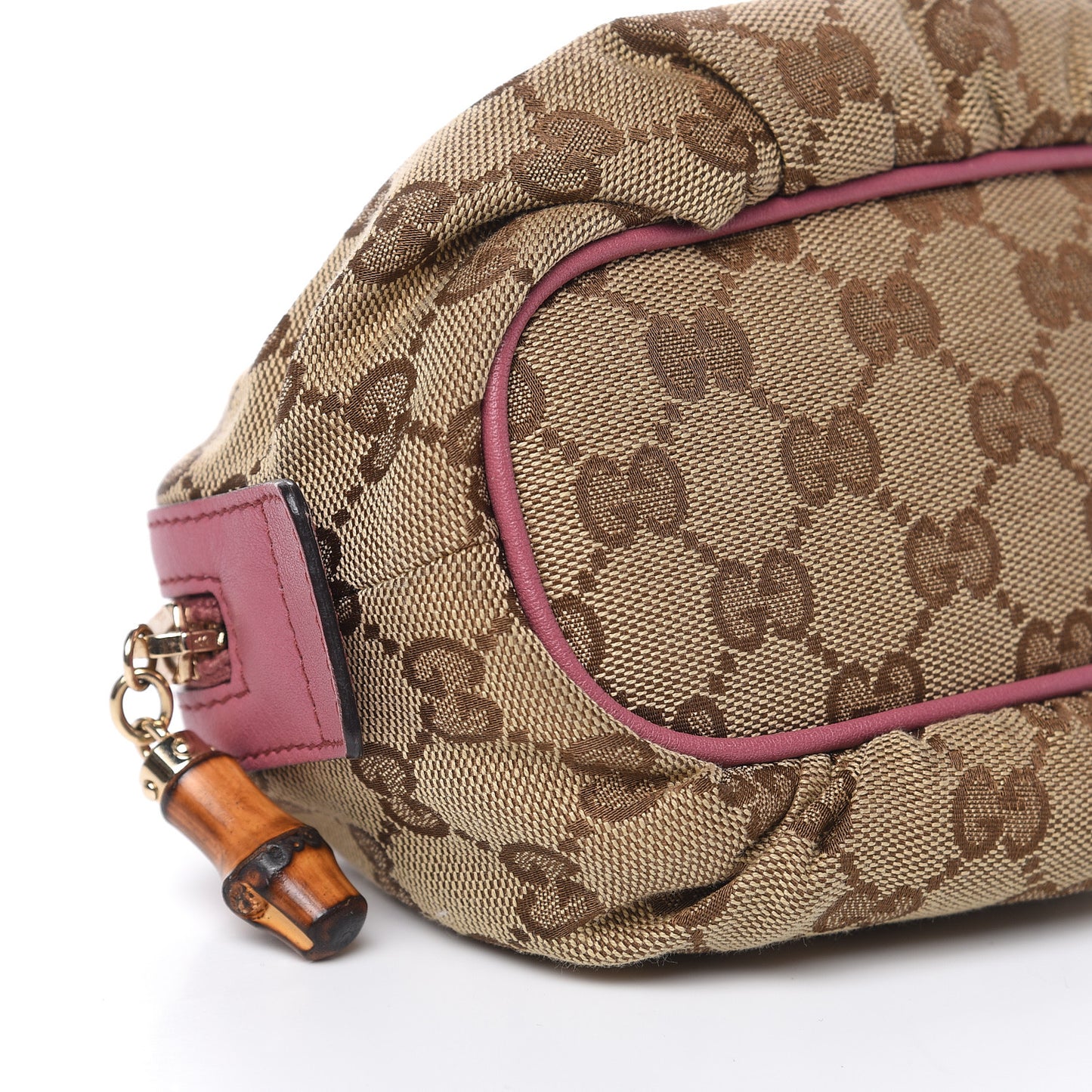 Monogram Medium Bamboo Cosmetic Case Vintage Rose