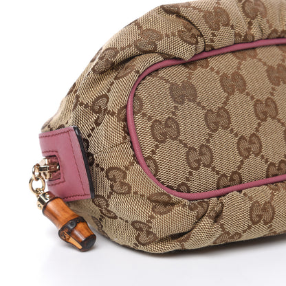 Gucci Monogram Medium Bamboo Cosmetic Case Vintage Rose 9 of 12