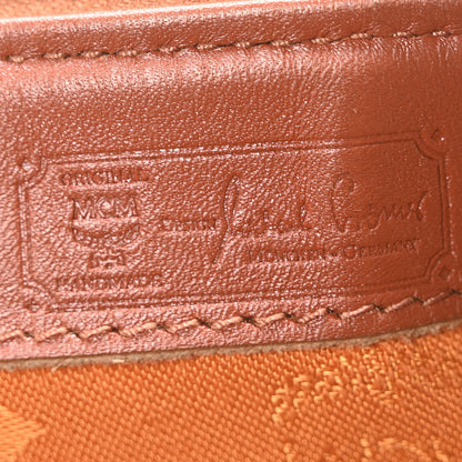 MCM Visetos Essential Boston Bag Cognac 6 of 9