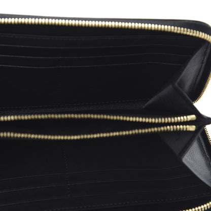 Burberry Calfskin House Check Elmore Zip Around Wallet Black 5 of 8