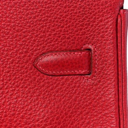 Hermes Buffle Skipper Birkin 35 Rouge Vif 11 of 43
