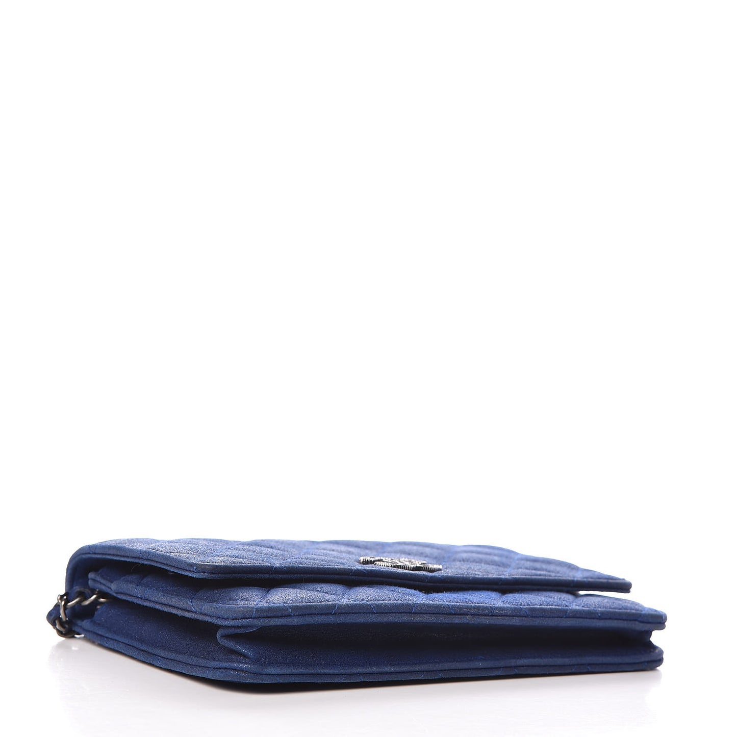 Iridescent Calfskin Quilted Wallet on Chain WOC