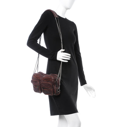 Alexander Wang Washed Lambskin Brenda Chain Shoulder Bag Burgundy 2 of 6