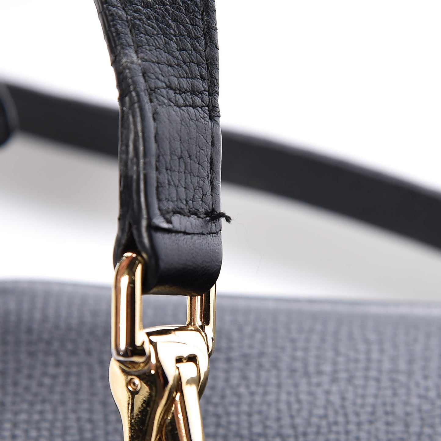 Grain Calfskin Small Crossbody Bag Black