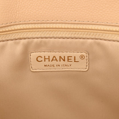Chanel Caviar Quilted Grand Shopping Tote GST Beige Clair 6 of 16