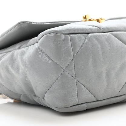 Chanel Lambskin Quilted Medium Chanel 19 Flap Grey 9 of 10