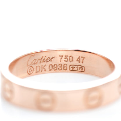 Cartier 18K Pink Gold 3.5mm LOVE Wedding Band Ring 47 4 4 of 5