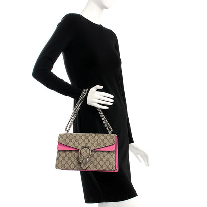 Gucci GG Supreme Monogram Small Dionysus Shoulder Bag Pink 2 of 7