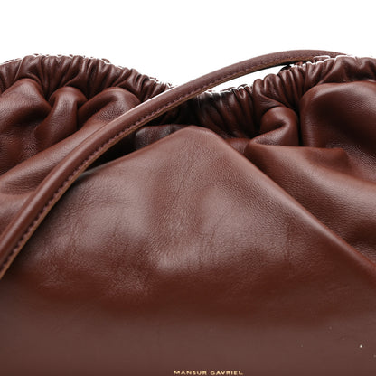 Mansur Gavriel Lambskin Oversized Cloud Clutch  Chocolate 7 of 9