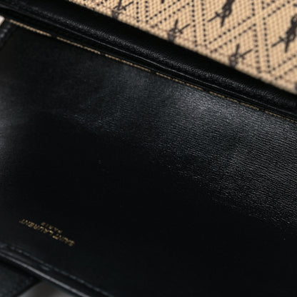 Saint Laurent Canvas Small Le Monogramme Satchel Beige Black 18 of 19