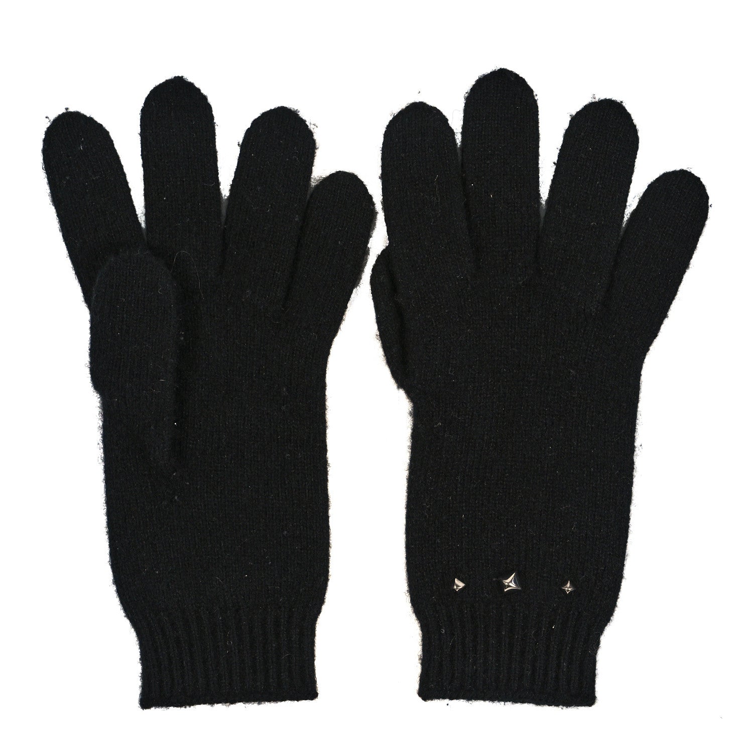 Hermes Cashmere Darling Gloves L Black 2 of 3
