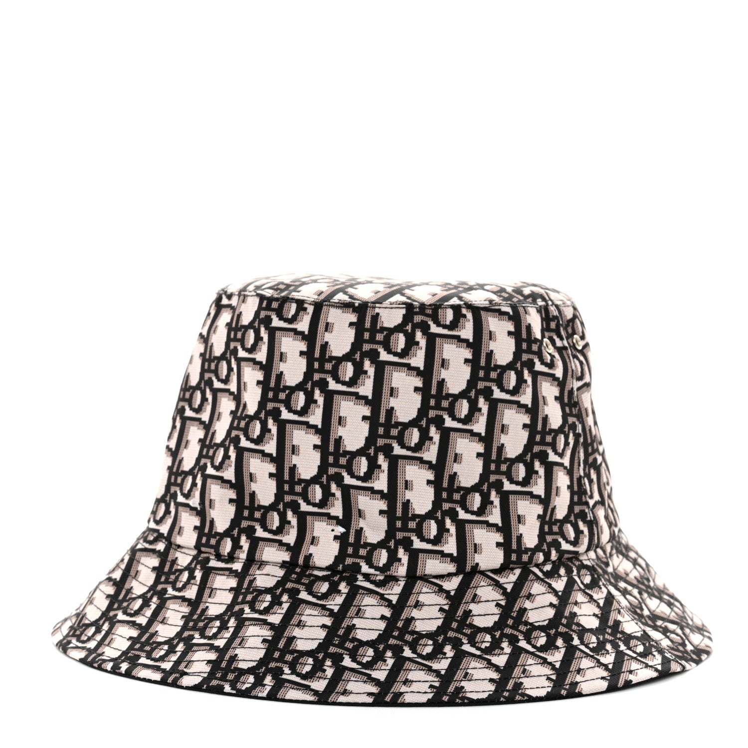 Christian Dior Oblique Reversible Teddy-D Brim Bucket Hat Black 1 of 12
