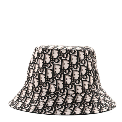 Christian Dior Oblique Reversible Teddy-D Brim Bucket Hat Black 1 of 12
