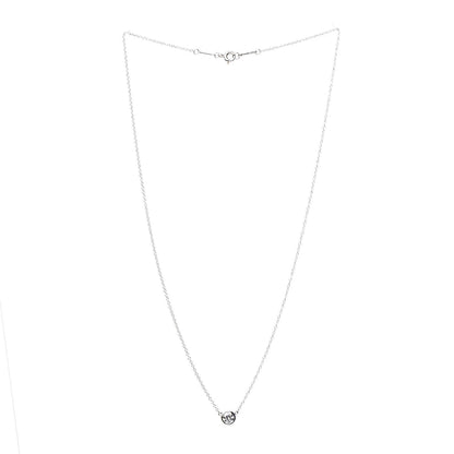Tiffany Platinum Diamond .33ct Elsa Peretti Diamonds by the Yard Pendant Necklace 3 of 11
