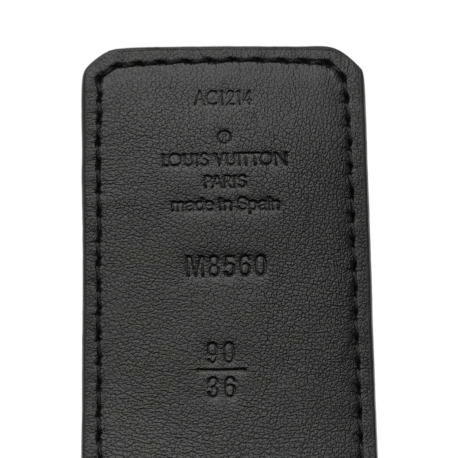 Louis Vuitton Monogram Eclipse 40mm LV Stitch Reversible Belt 90 36 90 36 Black 8 of 9