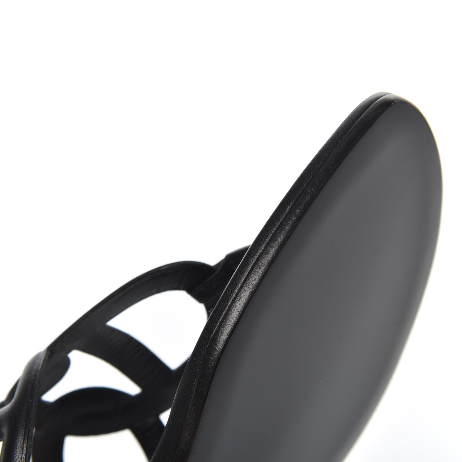 Hermes Nappa Womens Beach Sandals 37 Black 11 of 13