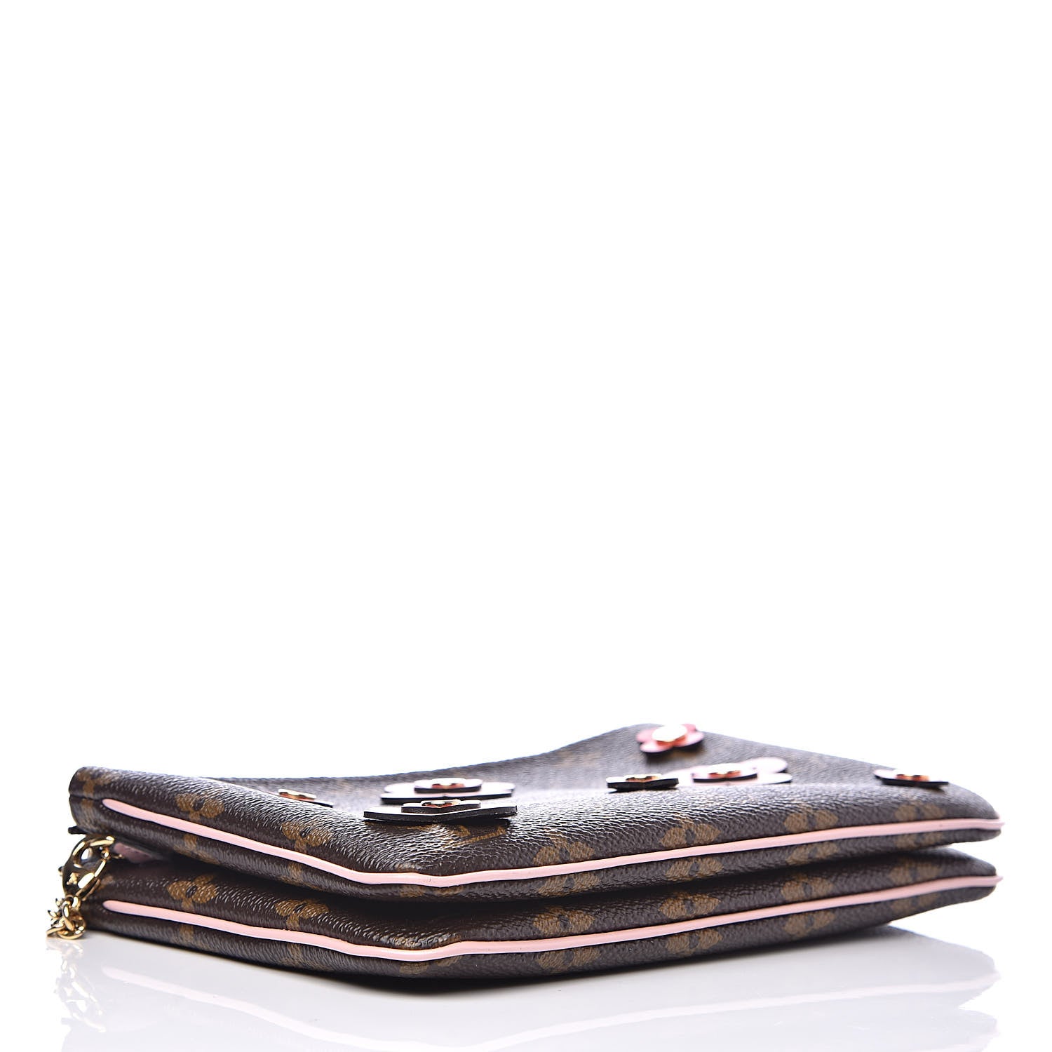 Louis Vuitton Monogram Blooming Flowers Double Zip Pochette 4 of 12