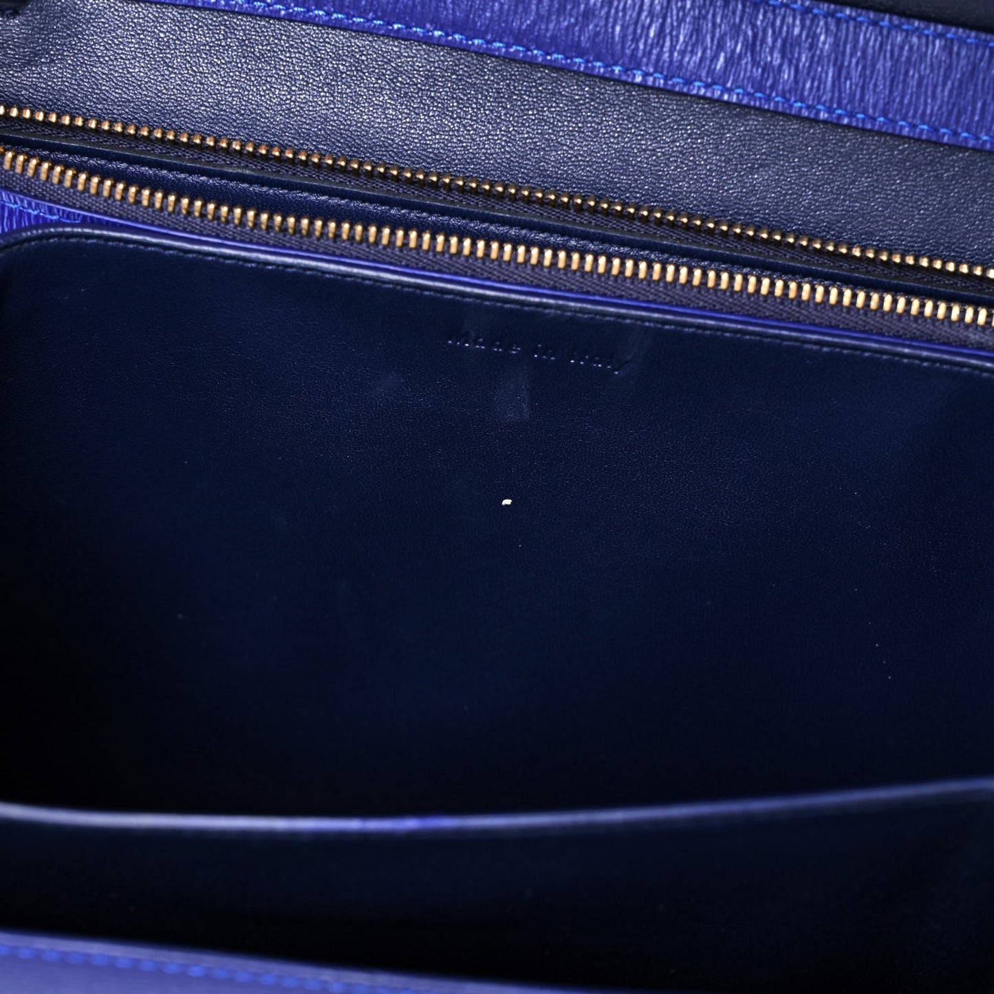 Liege Calfskin Medium Classic Box Flap Bag Indigo