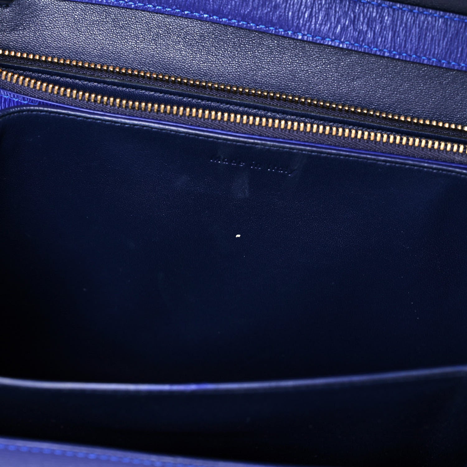 Celine Liege Calfskin Medium Classic Box Flap Bag Indigo 11 of 14