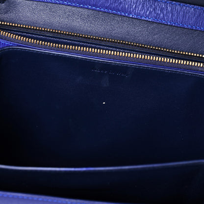 Celine Liege Calfskin Medium Classic Box Flap Bag Indigo 11 of 14