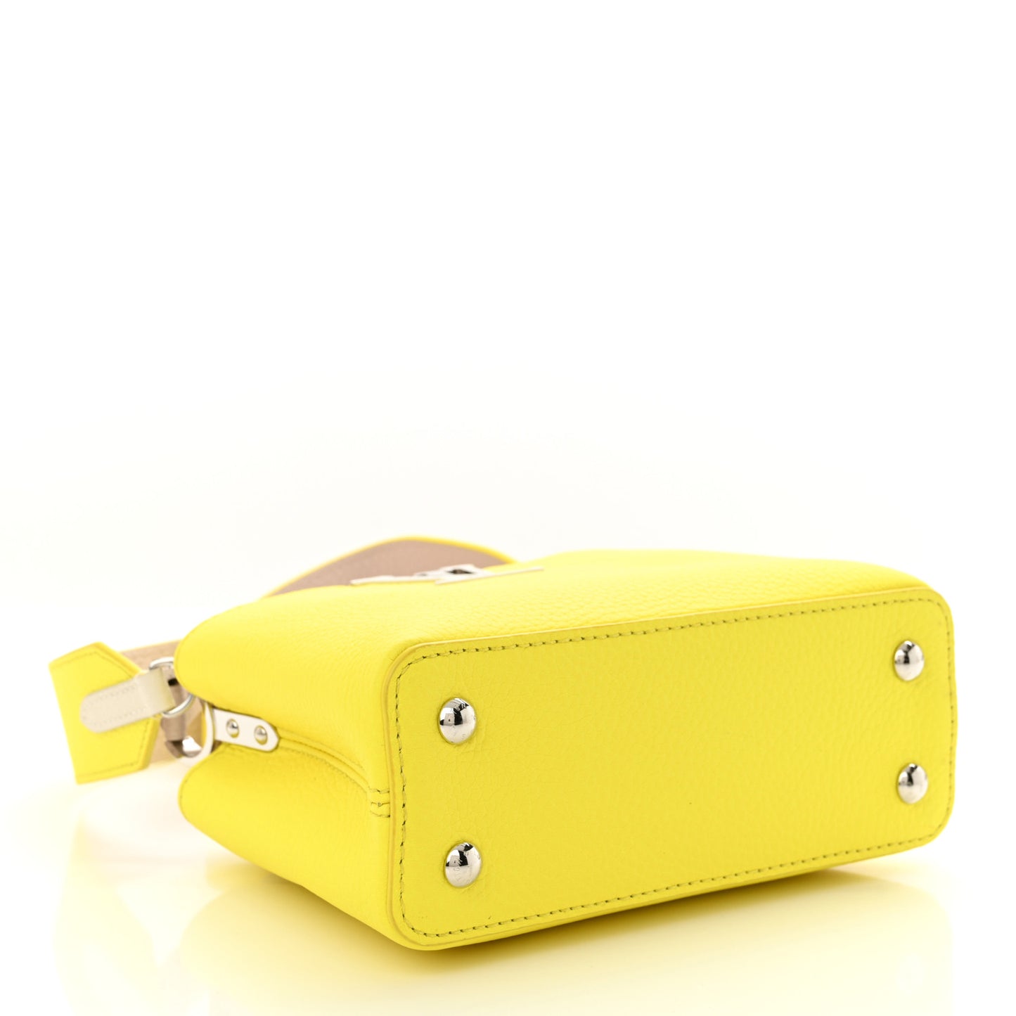 Taurillon Mini Capucines Yellow Beige