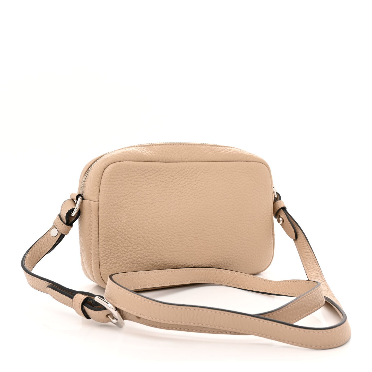Vitello Daino Soft Small Camera Crossbody Sand