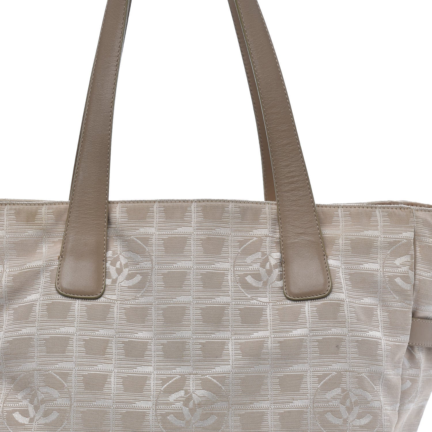 Chanel Nylon Medium Travel Tote Beige 13 of 22
