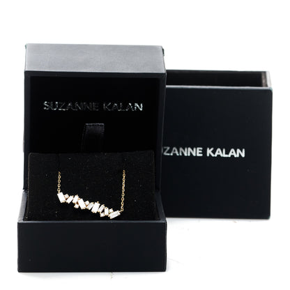 Suzanne Kalan 18K Yellow Gold Diamond Frenzy Bar Necklace 7 of 7