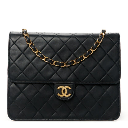 Chanel Lambskin Quilted Small Single Flap Black 1 of 12