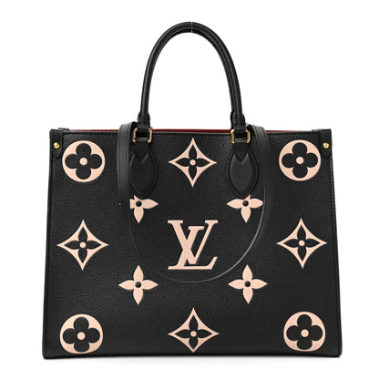 Louis Vuitton Empreinte Monogram Giant Onthego MM Black Beige 1 of 11