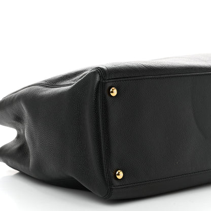 Chanel Calfskin Cerf Executive Shopper Tote Black 9 of 12