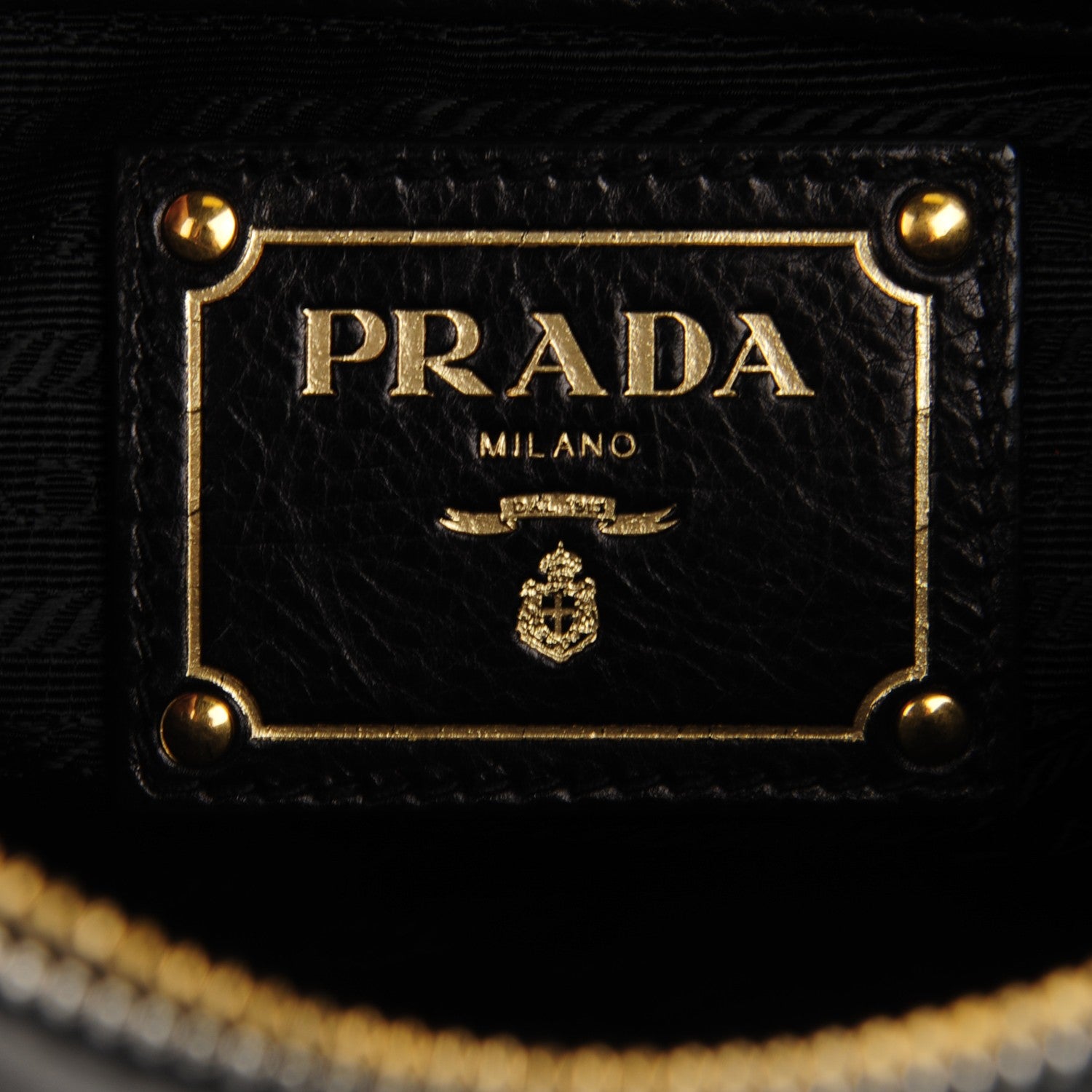 Prada Soft Calf Studded Clutch Nero Black 6 of 8