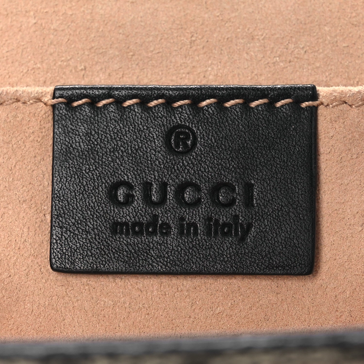 Gucci GG Supreme Monogram Bees Small Padlock Shoulder Bag Black 6 of 13