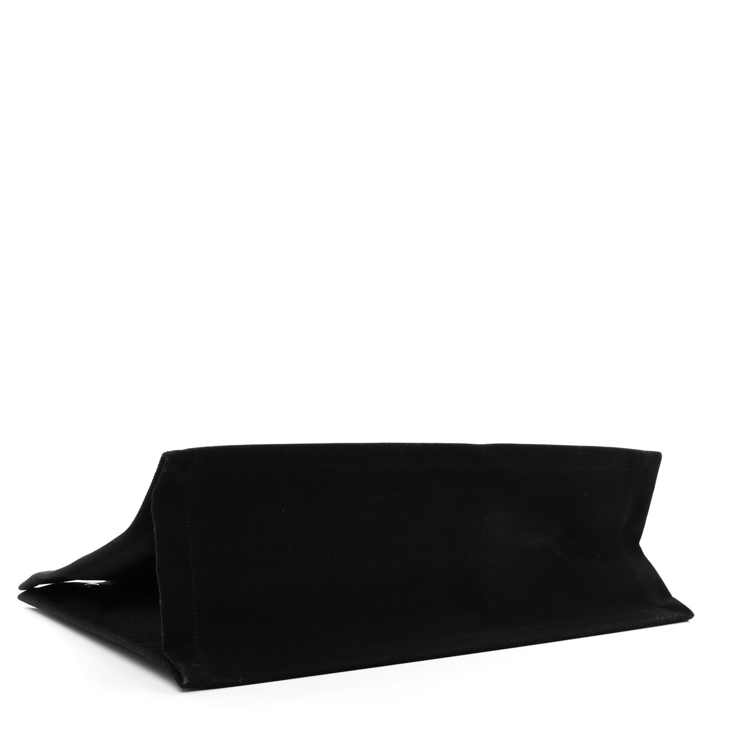 Saint Laurent Linen Calfskin Rive Gauche Tote Black 4 of 9