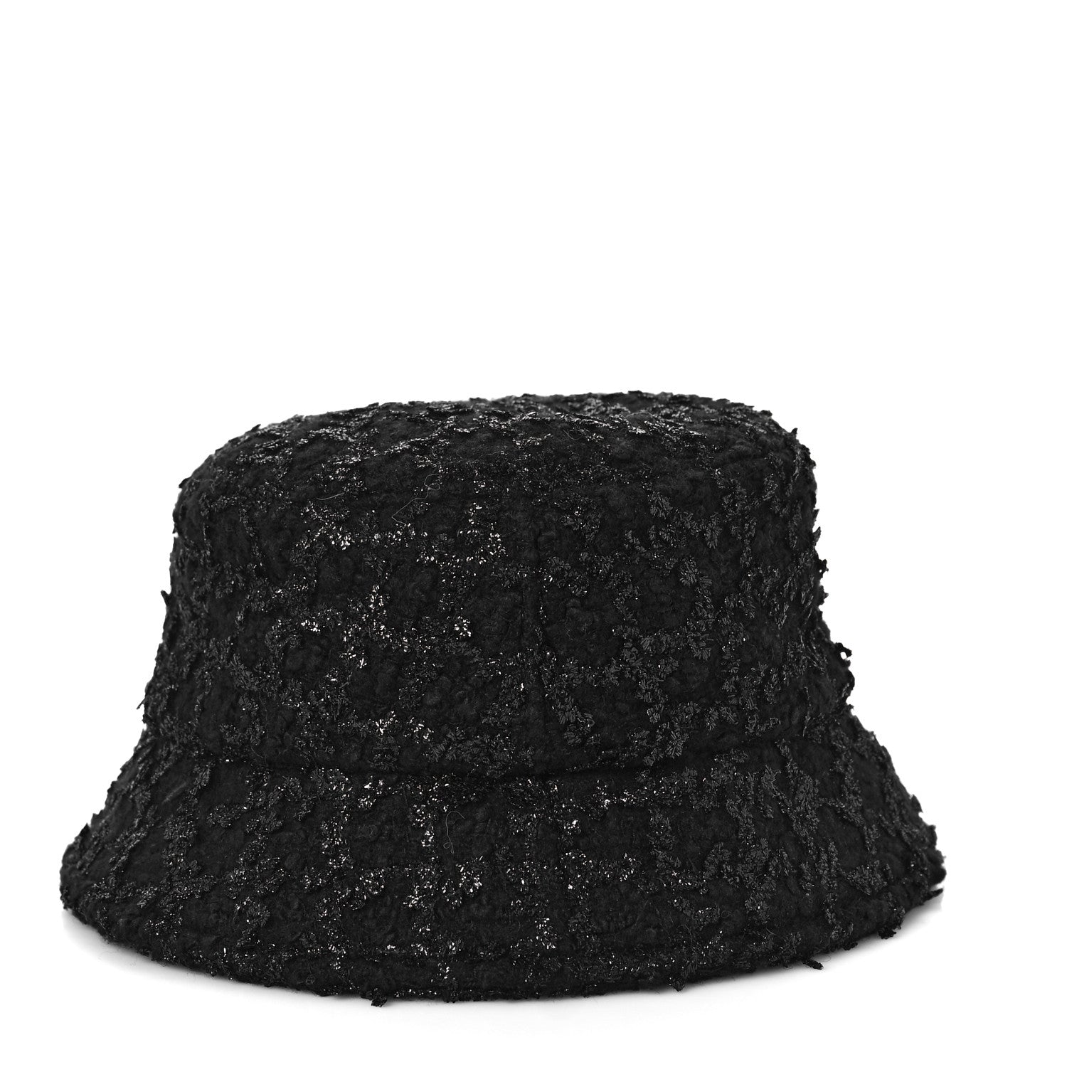 Chanel Tweed Bucket Hat M Black 3 of 7