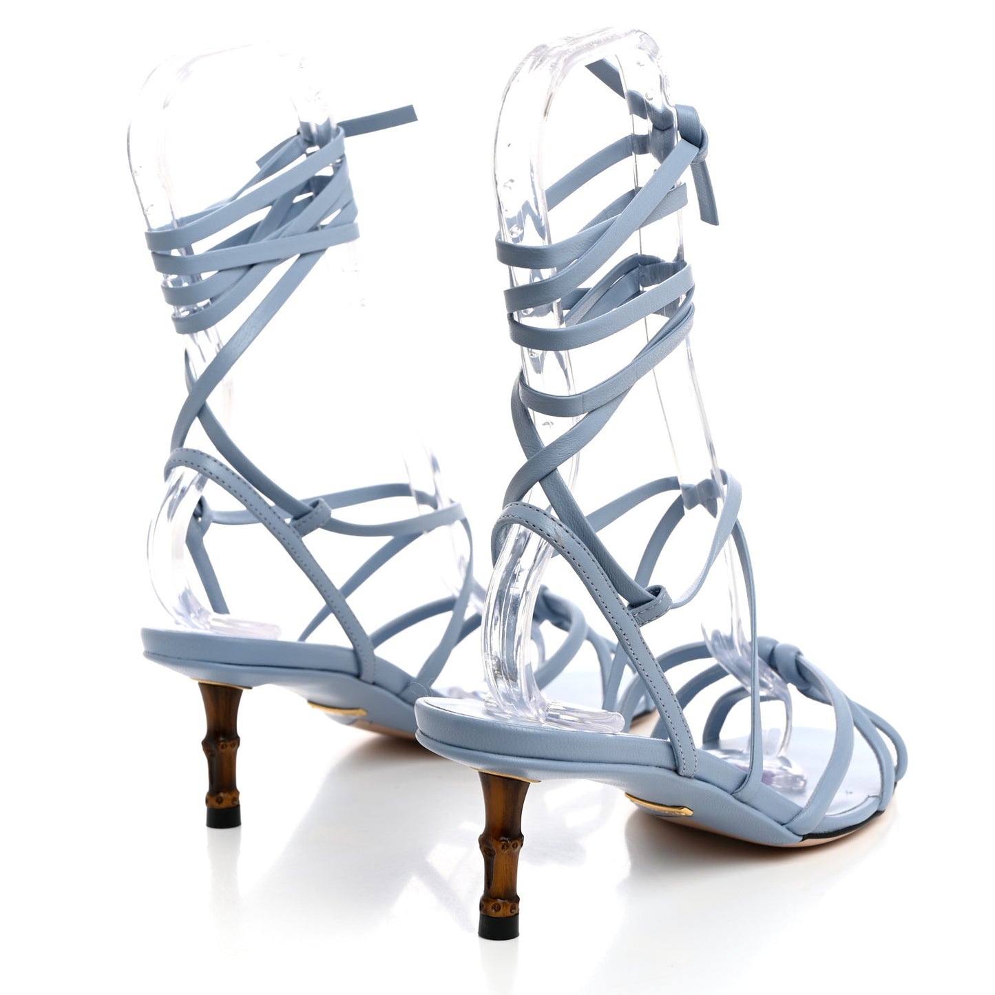 Nappa Charlotte Heel Sandals 37 Porcelain Light Blue