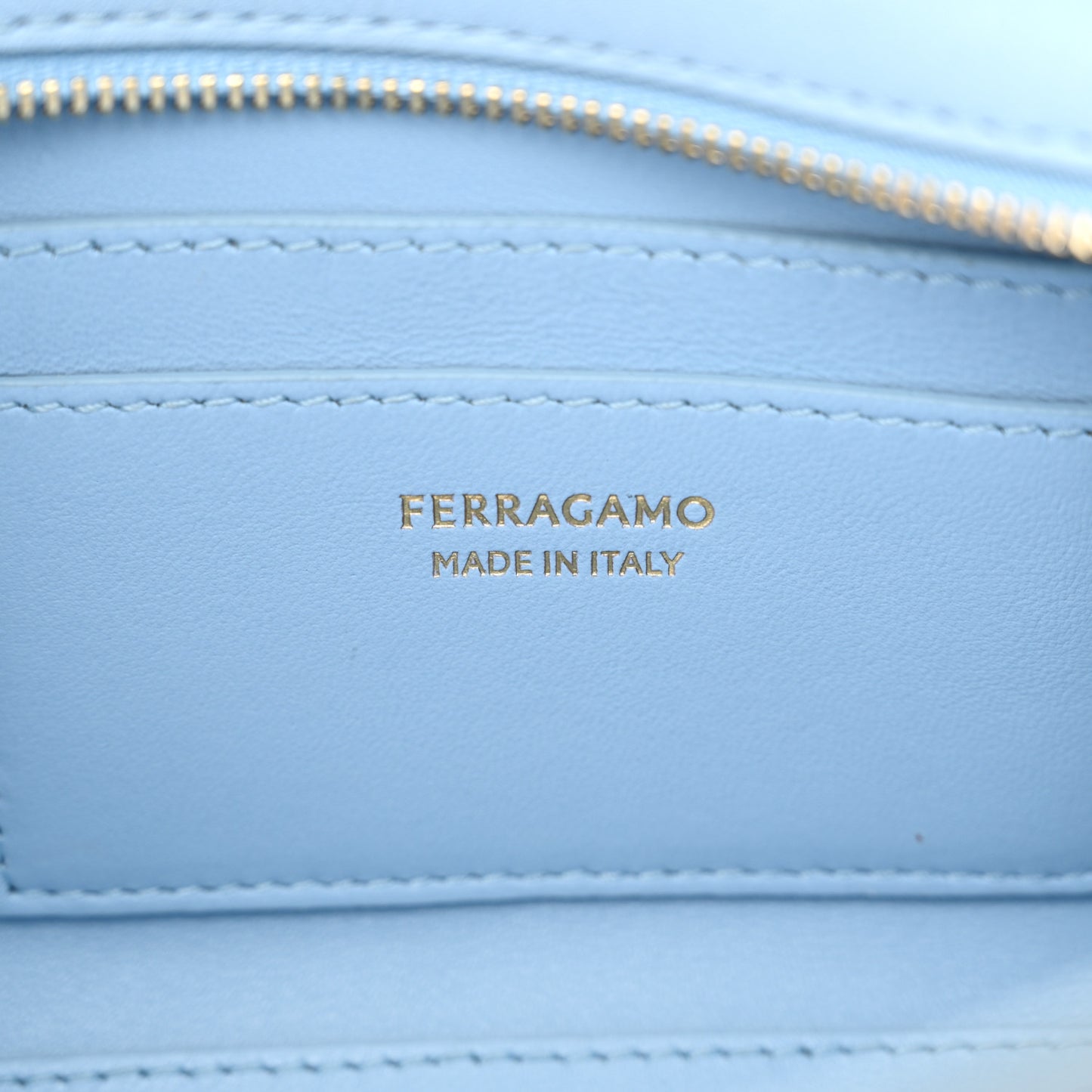 Calfskin Mini Hug Crossbody Bag Sky Blue