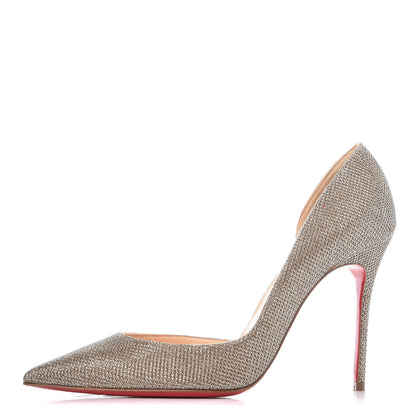 Christian Louboutin Glitter Luminor Iriza 100 Pumps 36.5 Gold 1 of 13