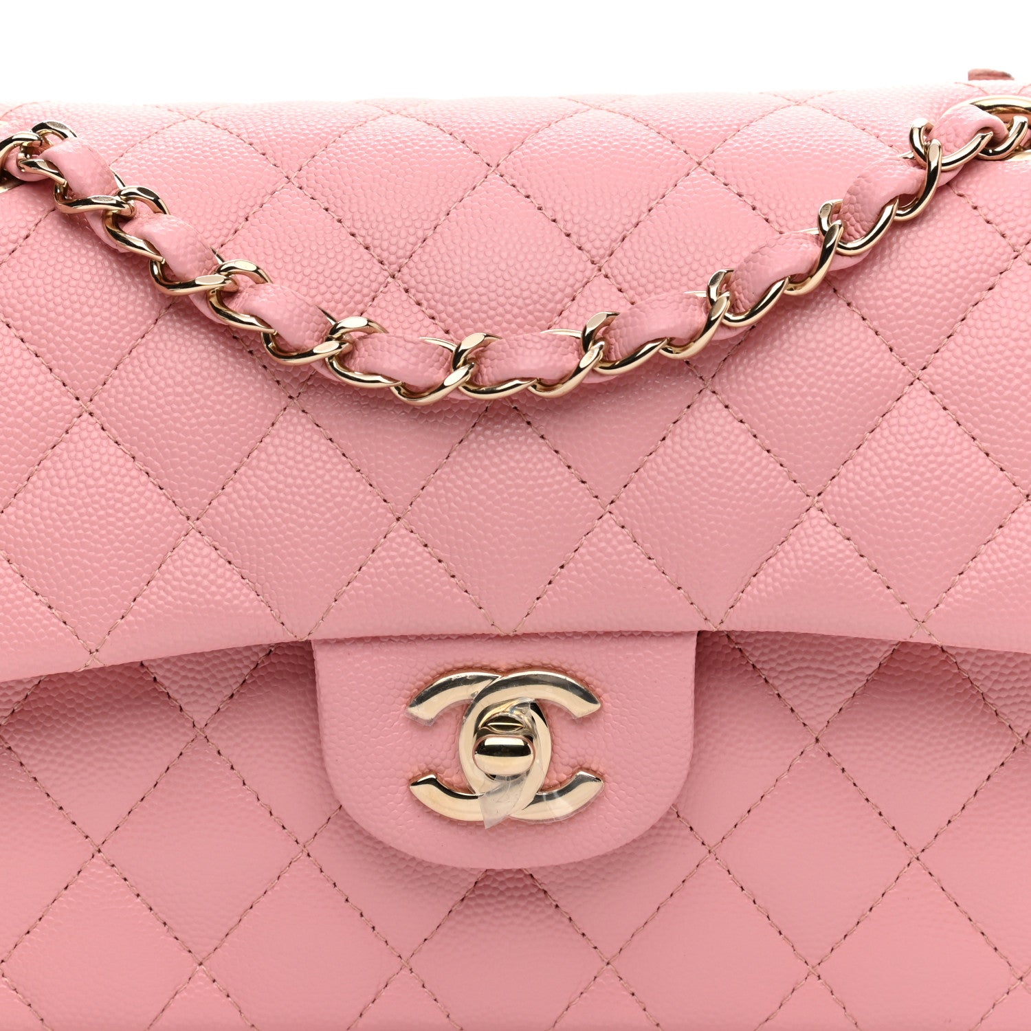 Chanel Caviar Quilted Small Double Flap Pink 8 of 8