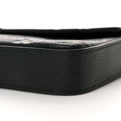Louis Vuitton Empreinte Pochette Felicie Chain Wallet Black 9 of 17