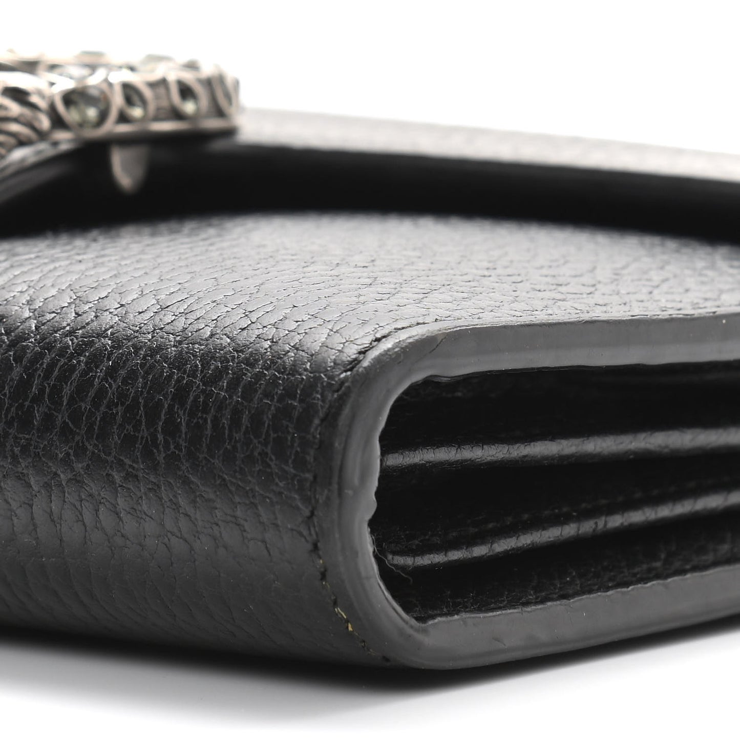 Calfskin Mini Dionysus Chain Wallet Black