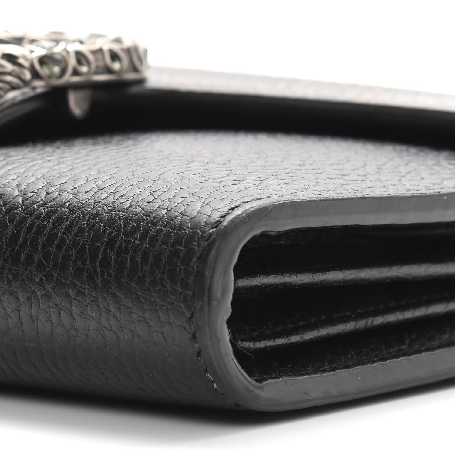 Gucci Calfskin Mini Dionysus Chain Wallet Black 9 of 15